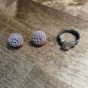 Earring and ring set